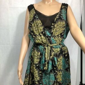 Gap fake wrap overlay dress, EUC, L